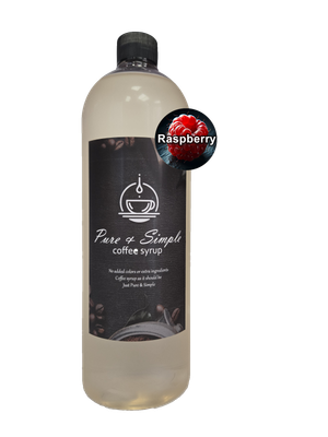 Pure &amp; Simple Raspberry Flavoring Syrup - 32 oz