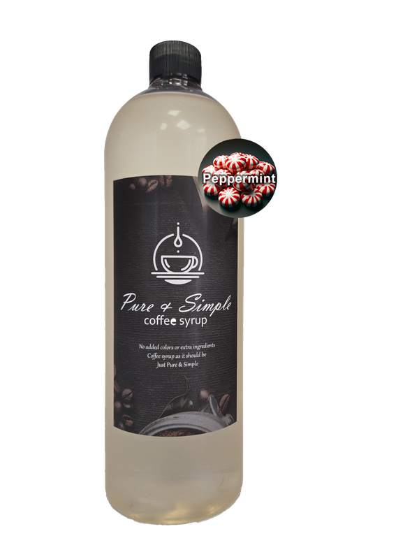 Pure &amp; Simple Peppermint Flavoring Syrup - 32 oz