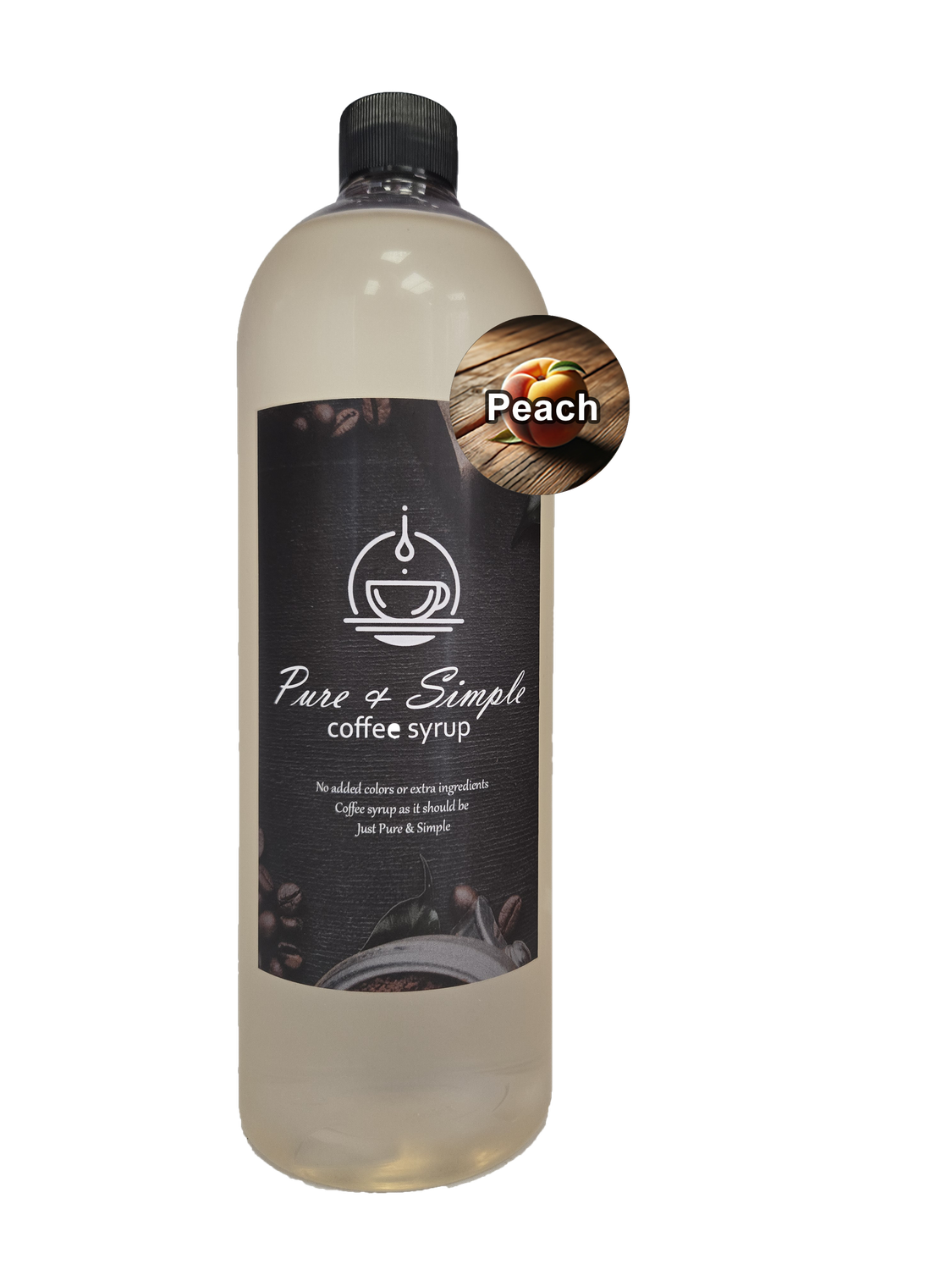 Pure &amp; Simple Peach Flavoring Syrup - 32 oz