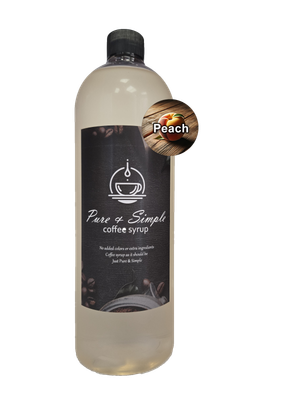 Pure &amp; Simple Peach Flavoring Syrup - 32 oz