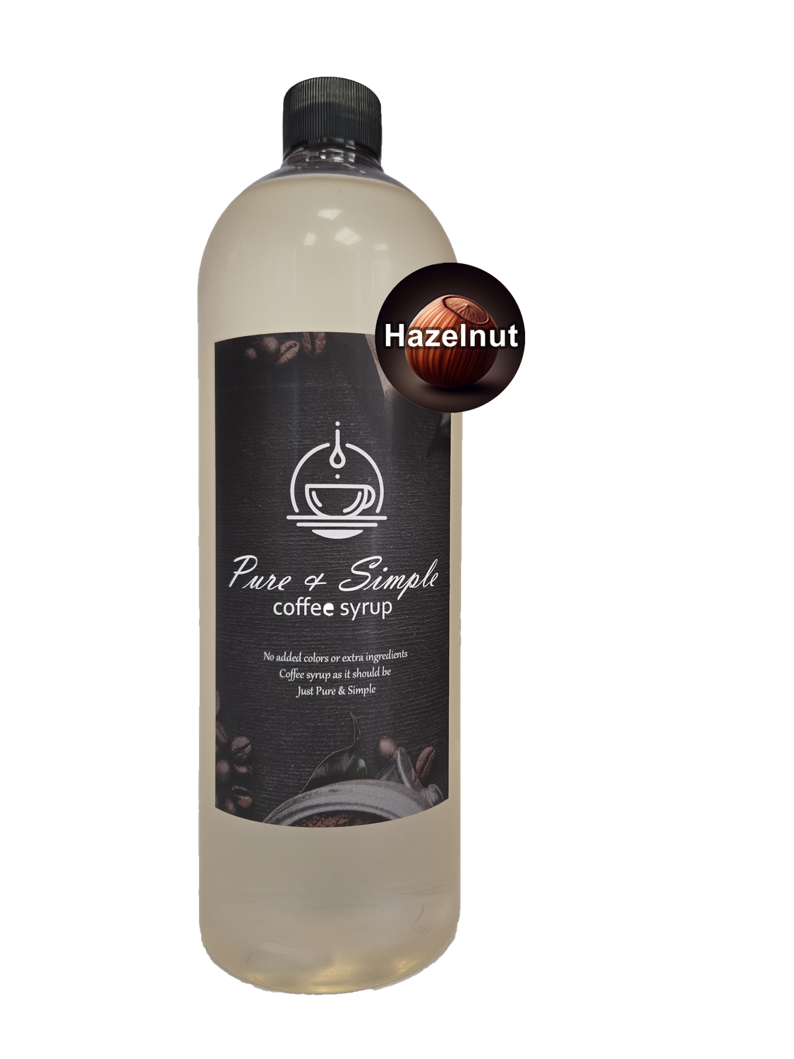 Pure &amp; Simple Hazelnut Flavoring Syrup - 32 oz