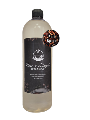 Pure &amp; Simple Fall Spice Flavoring Syrup - 32 oz