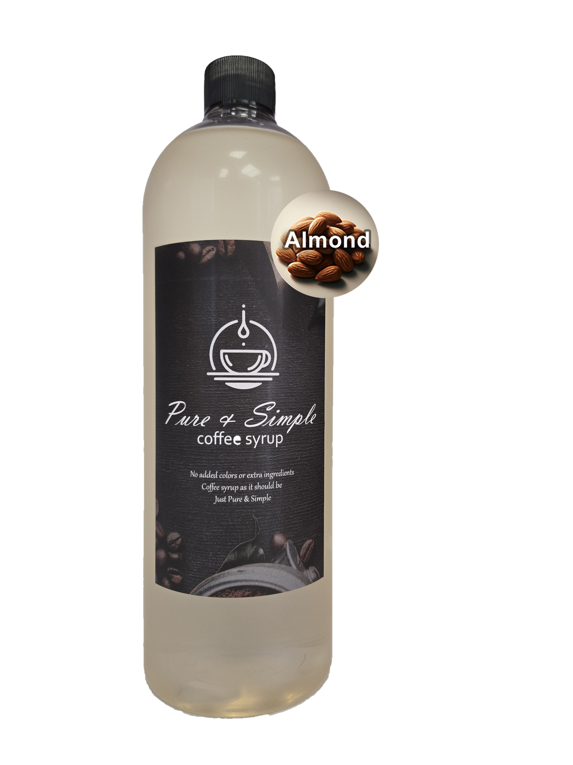 Pure &amp; Simple Almond Flavoring Syrup - 32oz