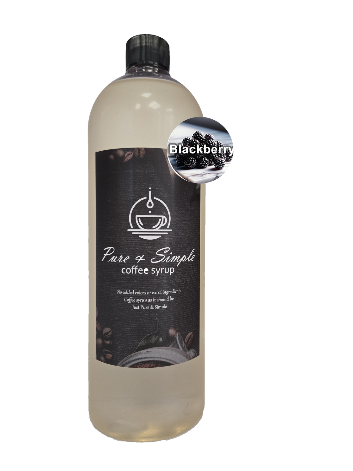 Pure &amp; Simple Blackberry Flavoring Syrup - 32 oz