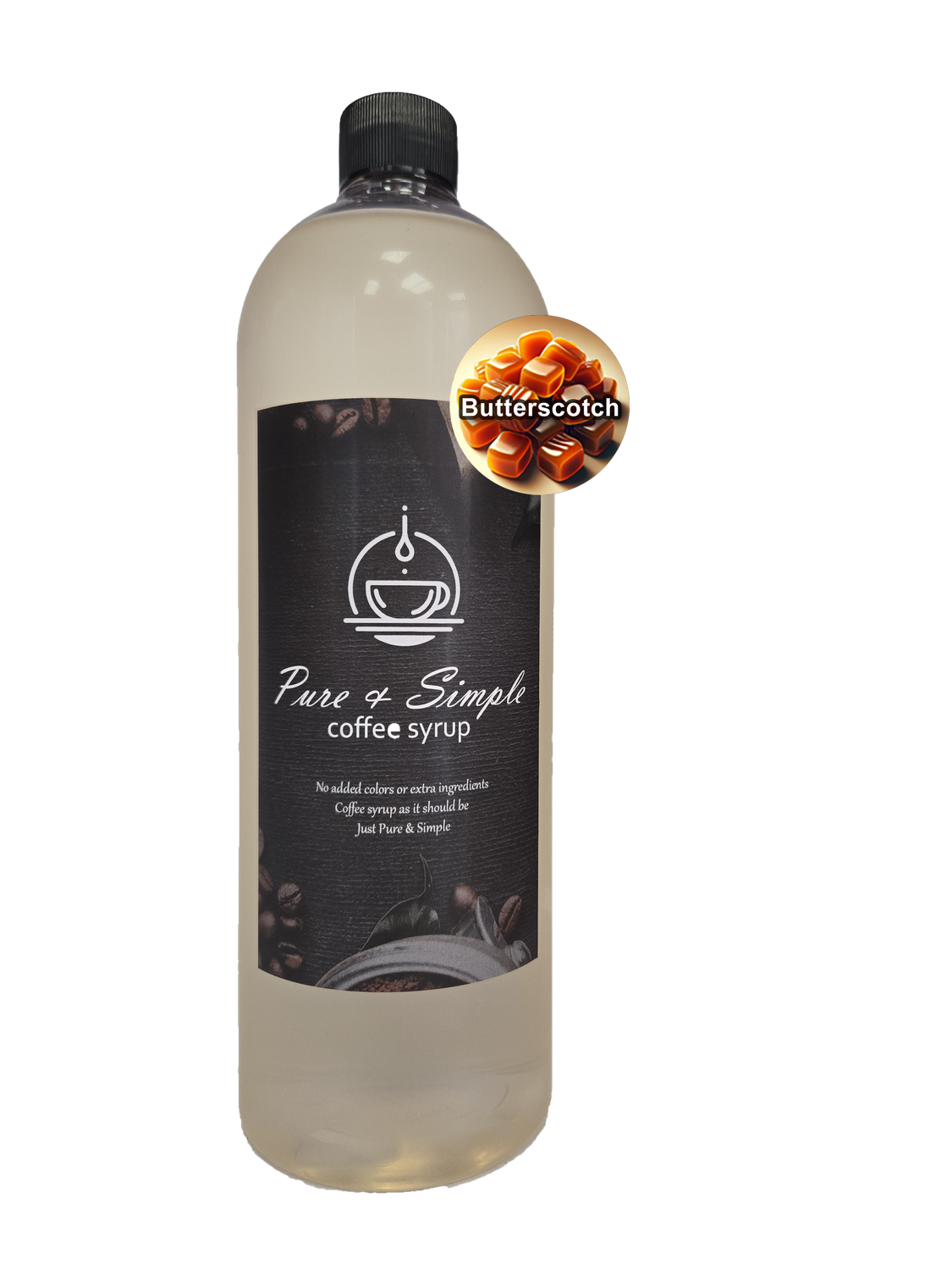 Pure &amp; Simple Butterscotch Flavoring Syrup - 32 oz