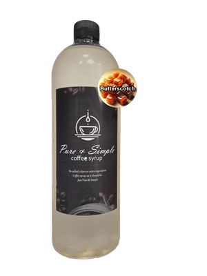 Pure &amp; Simple Butterscotch Flavoring Syrup - 32 oz