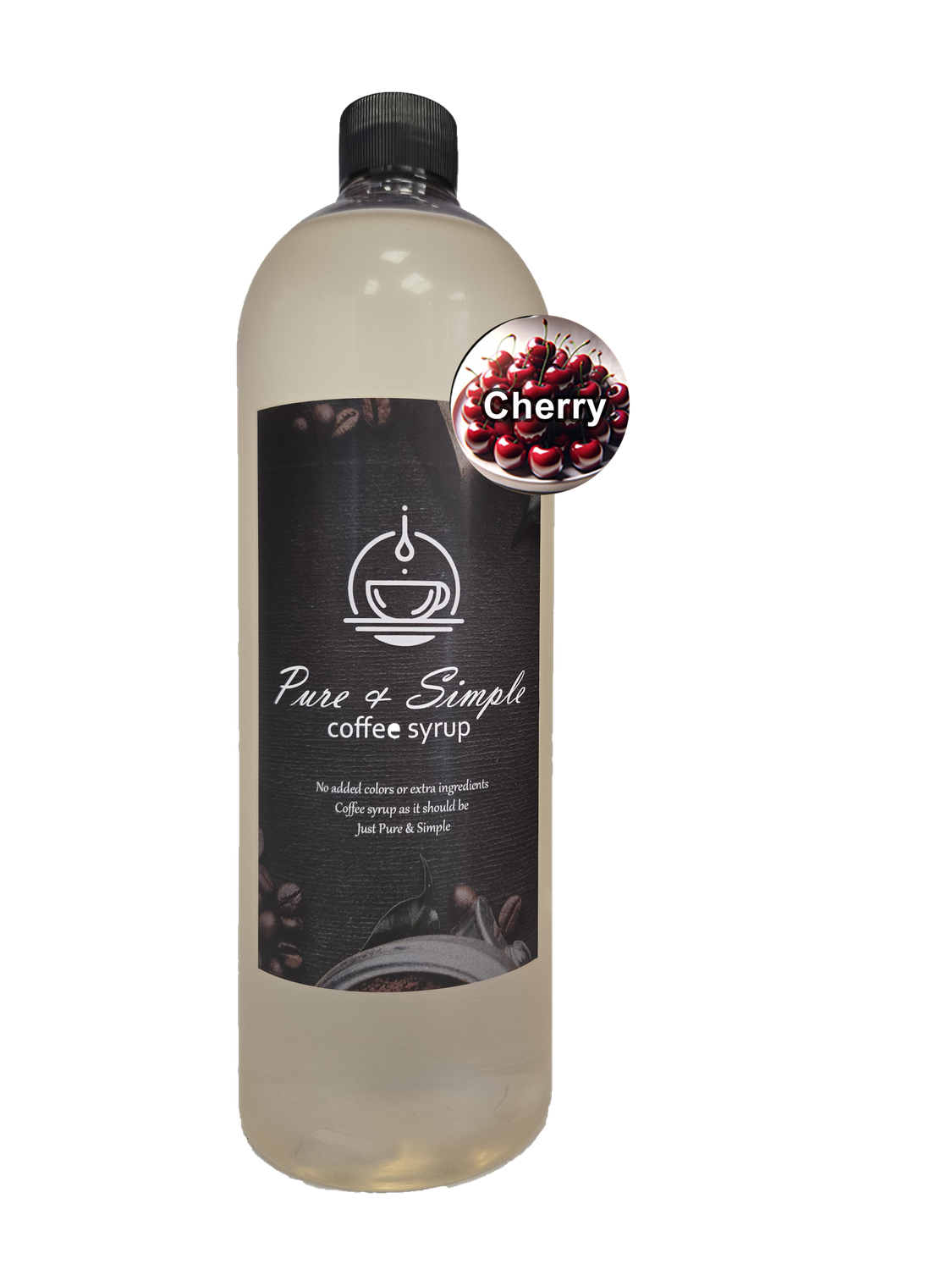 Pure &amp; Simple Cherry Flavoring Syrup - 32 oz