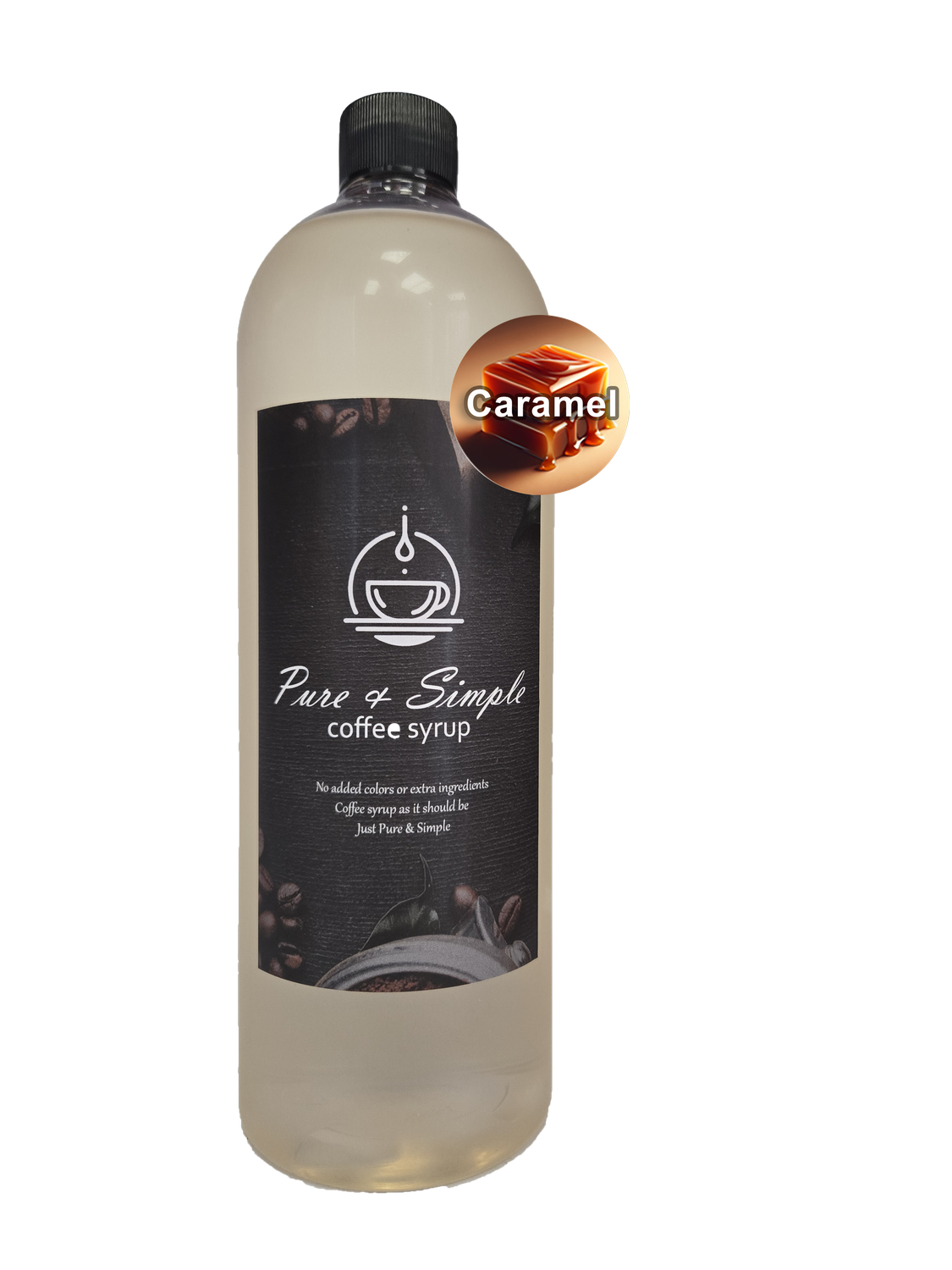 Pure &amp; Simple Caramel Flavoring Syrup - 32 oz