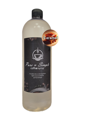 Pure &amp; Simple Caramel Flavoring Syrup - 32 oz