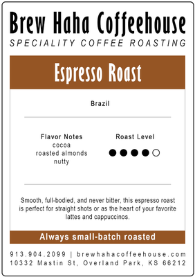Single Origin Dark Brazil Espresso Roast - 5 lb