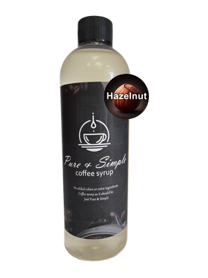 Pure &amp; Simple Hazelnut Flavoring Syrup - 16 oz