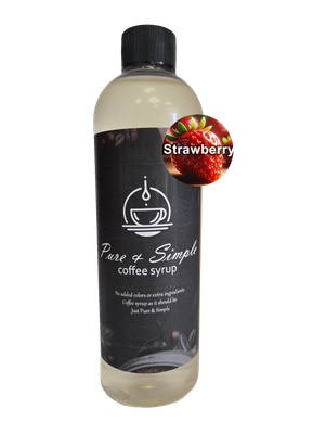 Pure &amp; Simple Strawberry Flavoring Syrup - 16 oz