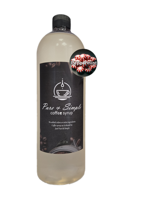 Pure &amp; Simple Peppermint Flavoring Syrup - 32 oz