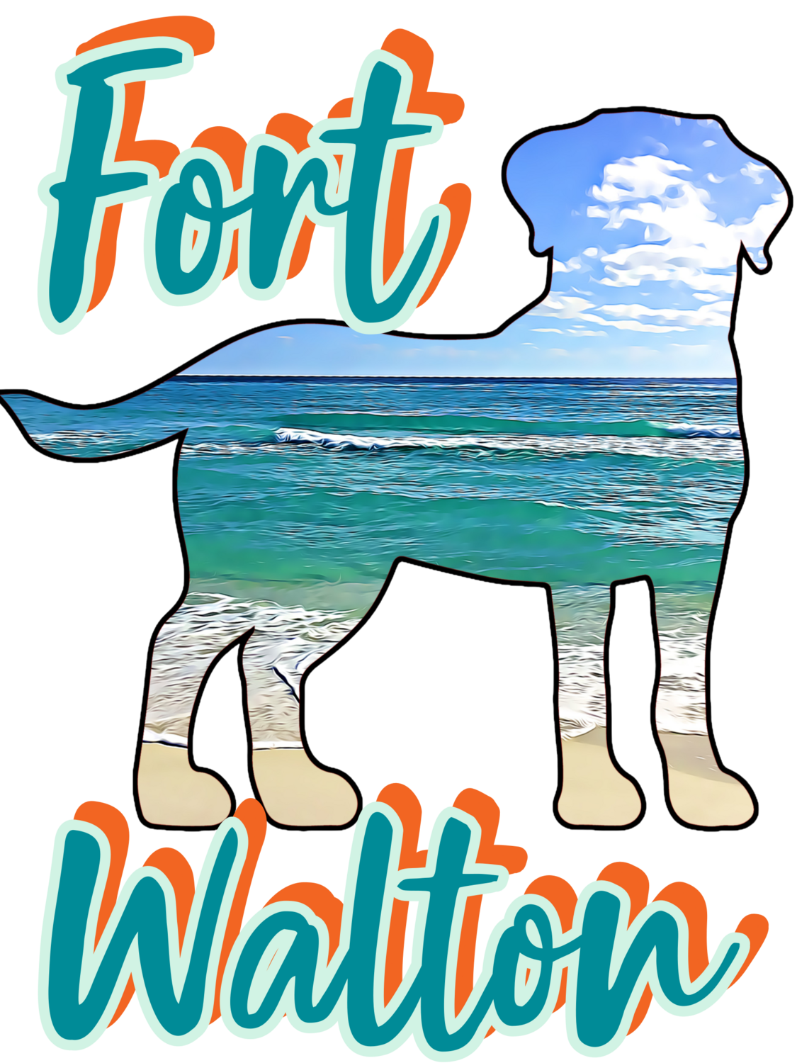 Fort Walton (front only) Unisex T