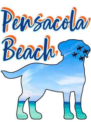 Pensacola Beach (front only) Unisex T