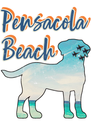 Pensacola Beach Vintage-Look (front only)