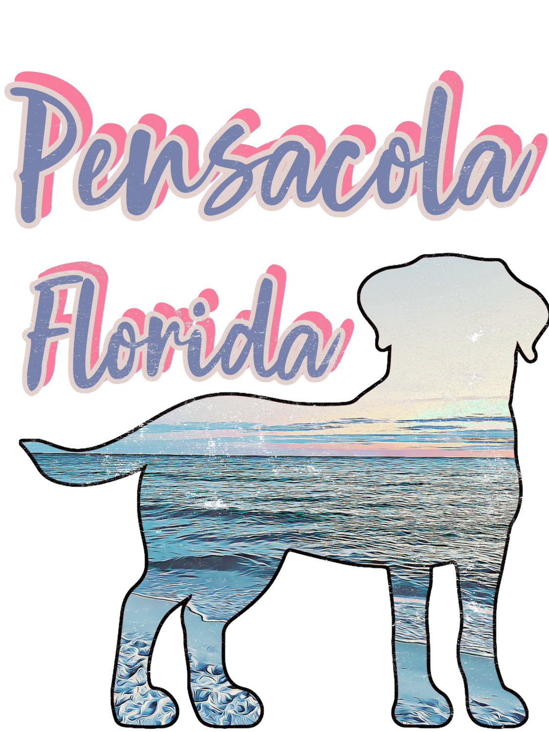 Pensacola Vintage-Look (front only) Unisex T