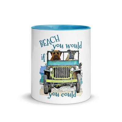 BEACH Mastiff Mug with Color Inside