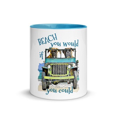 BEACH Boxers Mug with Color Inside