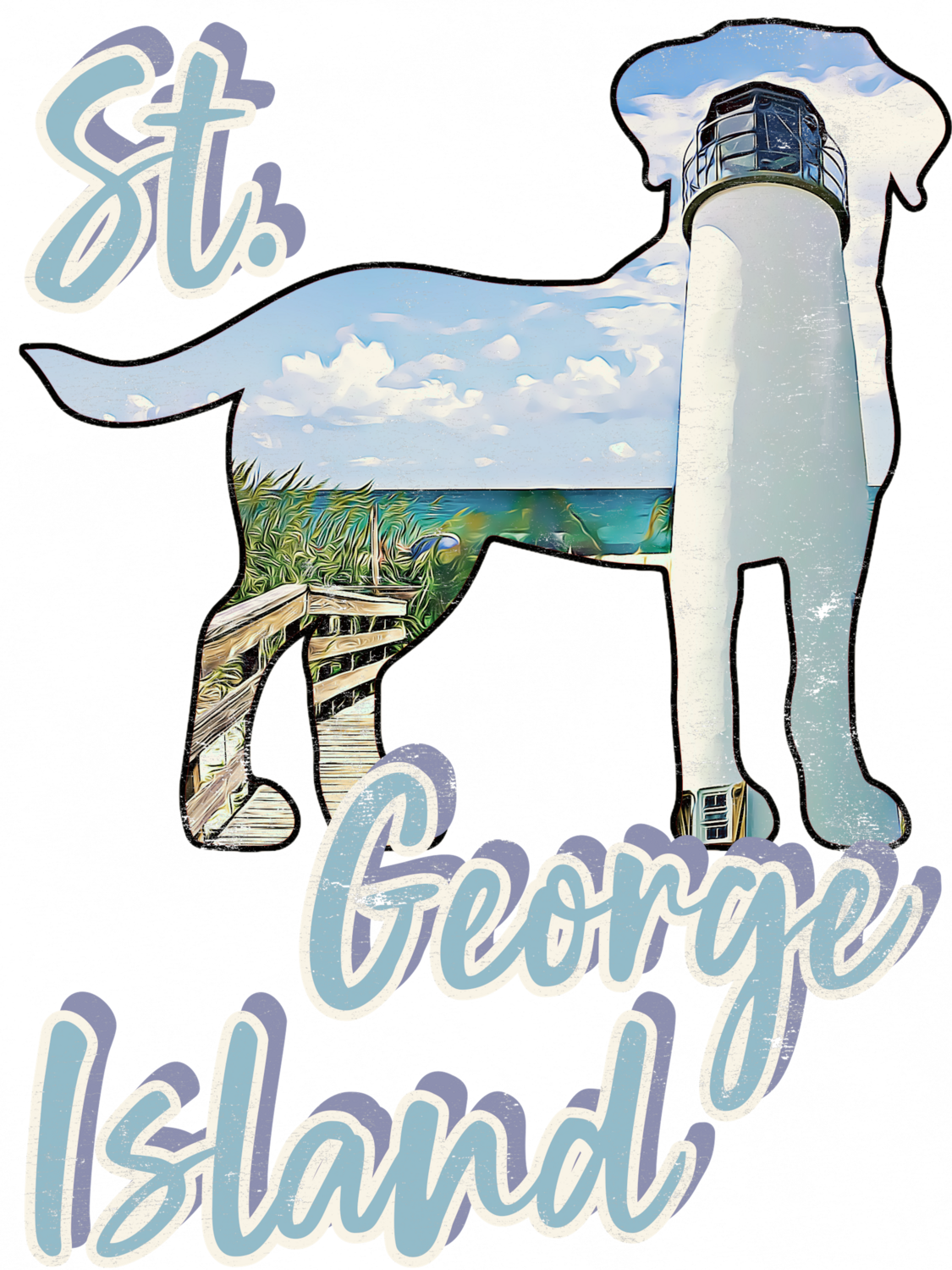 St George Vintage-Look Unisex t-shirt