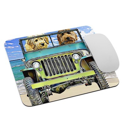 BEACH Goldendoodles Mouse pad