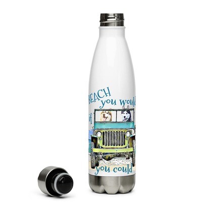 BEACH Huskies Stainless Steel Water Bottle
