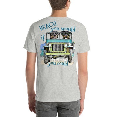 BEACH Rottweilers Unisex t-shirt
