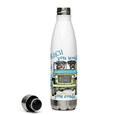 BEACH Rottweilers Stainless Steel Water Bottle