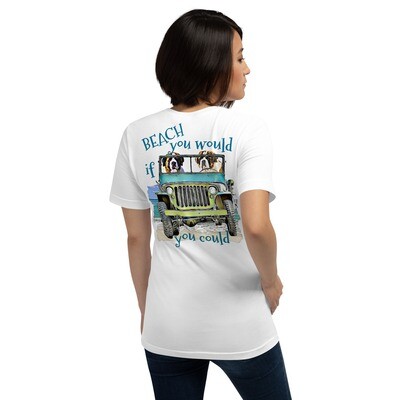 BEACH St. Bernards Unisex t-shirt