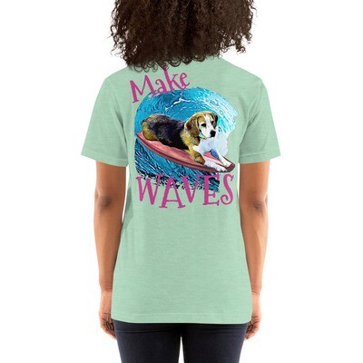 WAVES Beagle Unisex t-shirt