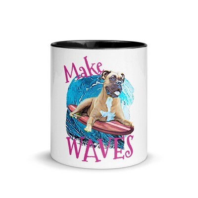 WAVES Boxer Mug with Color Inside