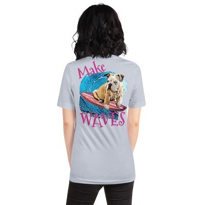 WAVES Bulldog Unisex t-shirt