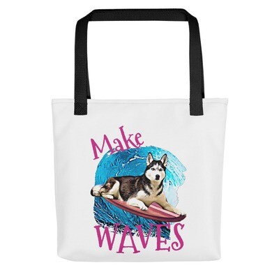WAVES Husky Tote bag