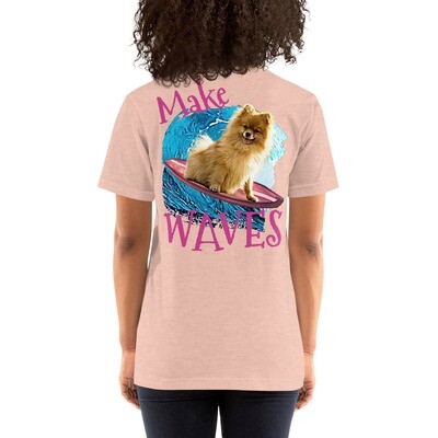 WAVES Pomeranian Unisex t-shirt