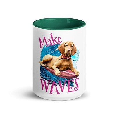 WAVES Vizsla Mug with Color Inside