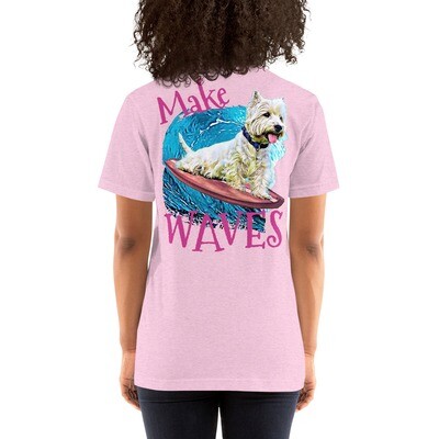 WAVES Westie Unisex t-shirt