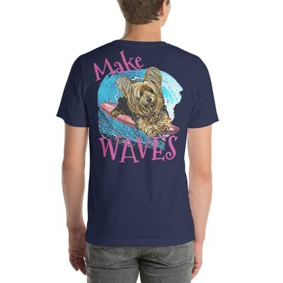 WAVES Yorkie Unisex t-shirt