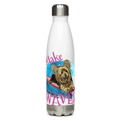 WAVES Yorkie Stainless steel water bottle