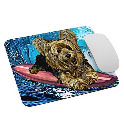 WAVES Yorkie Mouse pad
