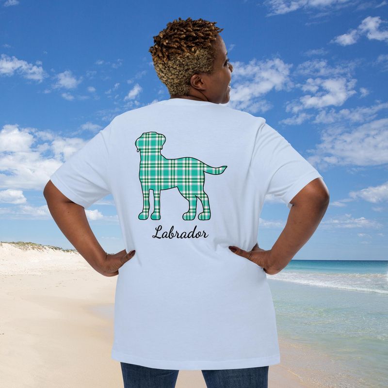 Labrador Mom Plaid Tshirt