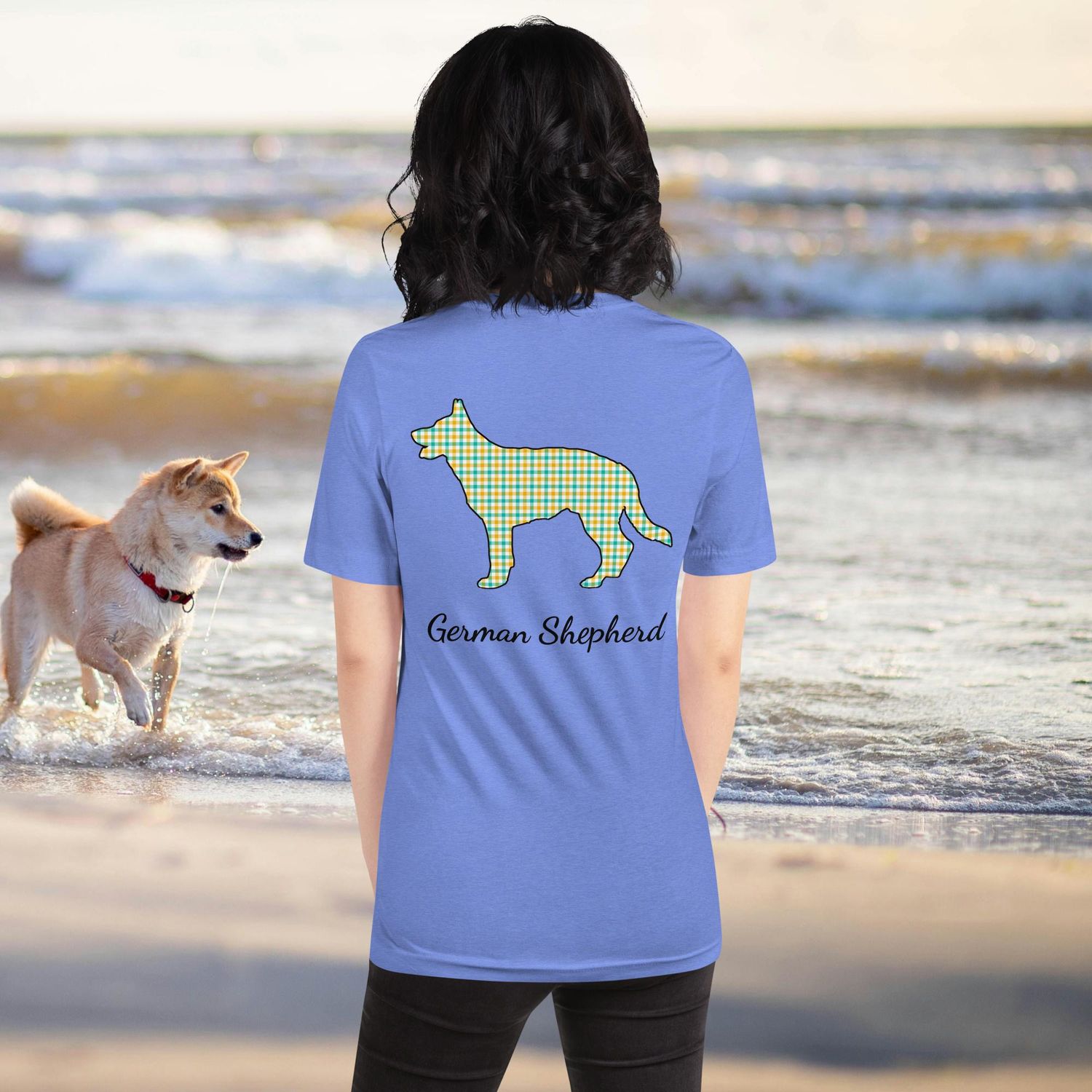 Shepherd Mom Plaid Tshirt