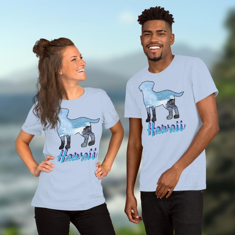 Hawaii Blue Front Only Unisex t-shirt