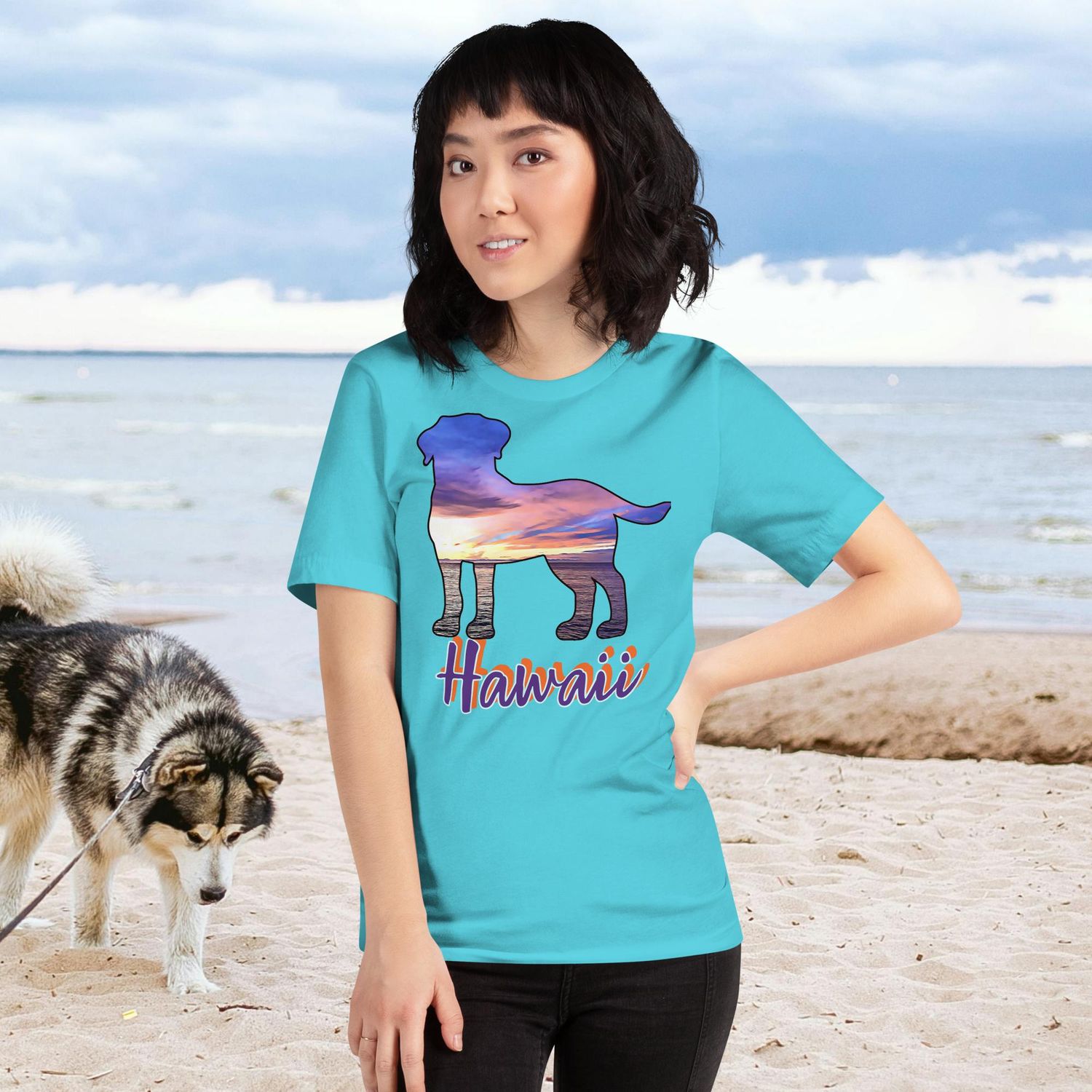 Hawaii Purple Front Only Unisex t-shirt