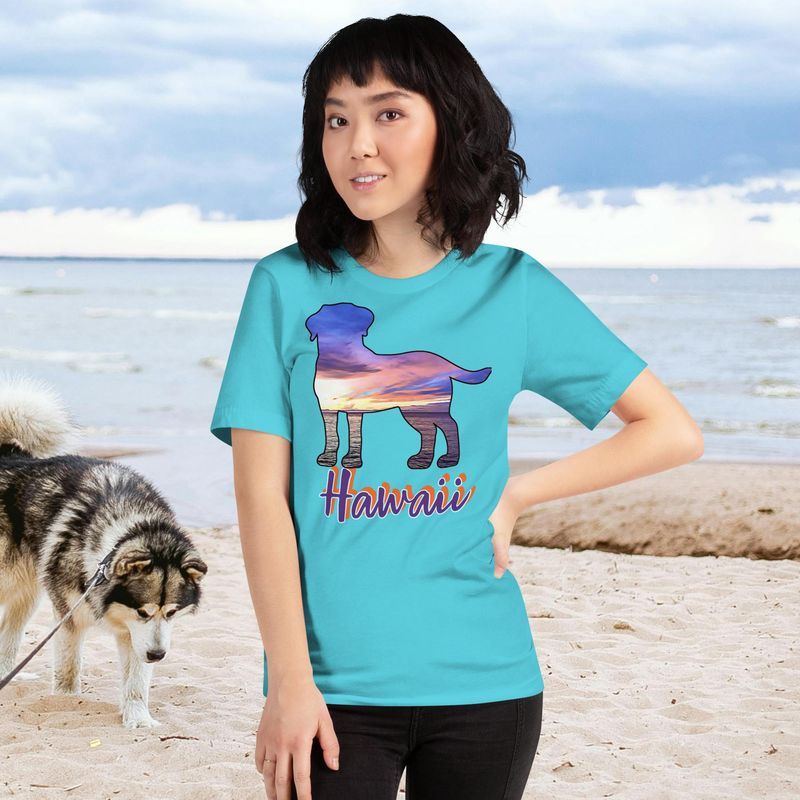 Hawaii Purple Front Only Unisex t-shirt