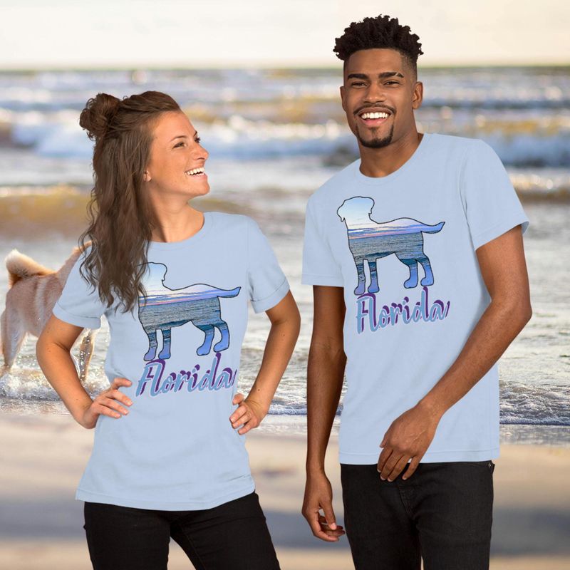 Florida Pink Front Only Unisex t-shirt