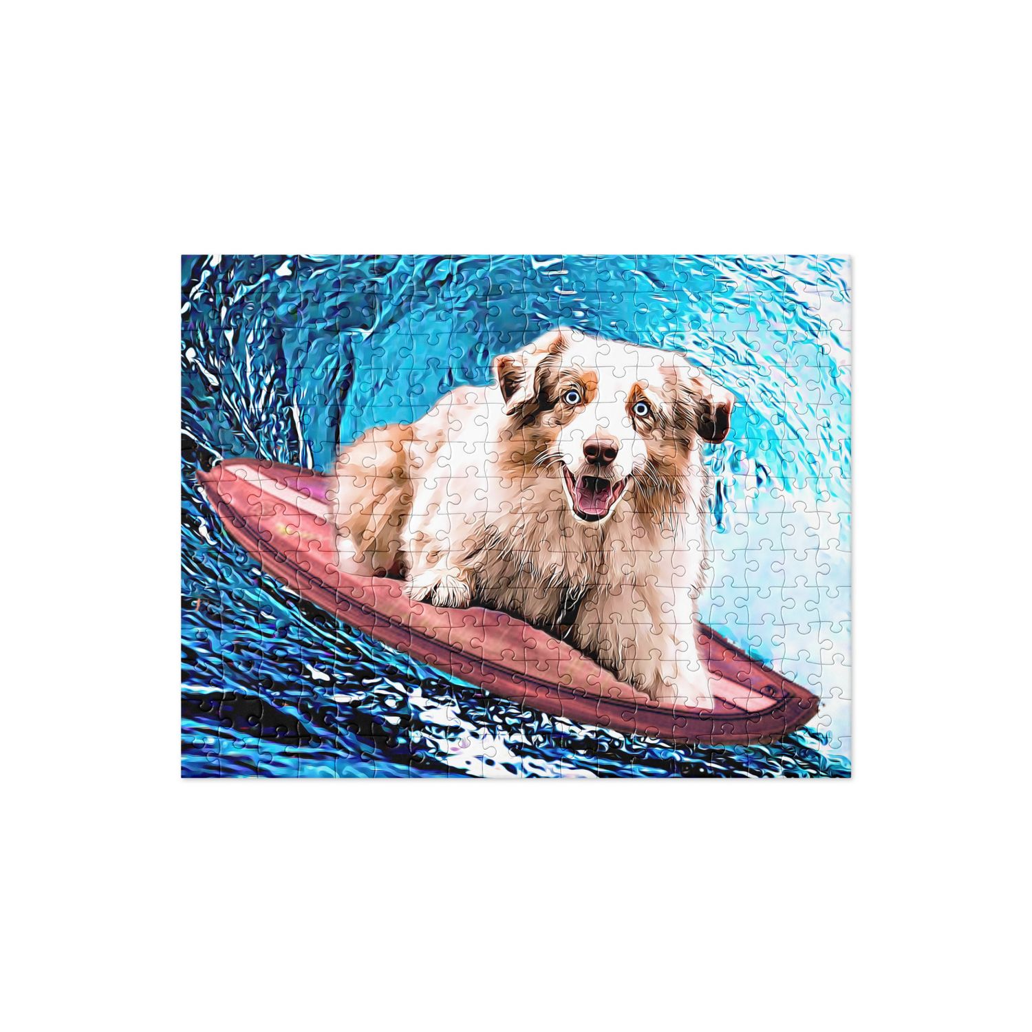 WAVES Australian Shepherd Jigsaw puzzle (252 Pieces)