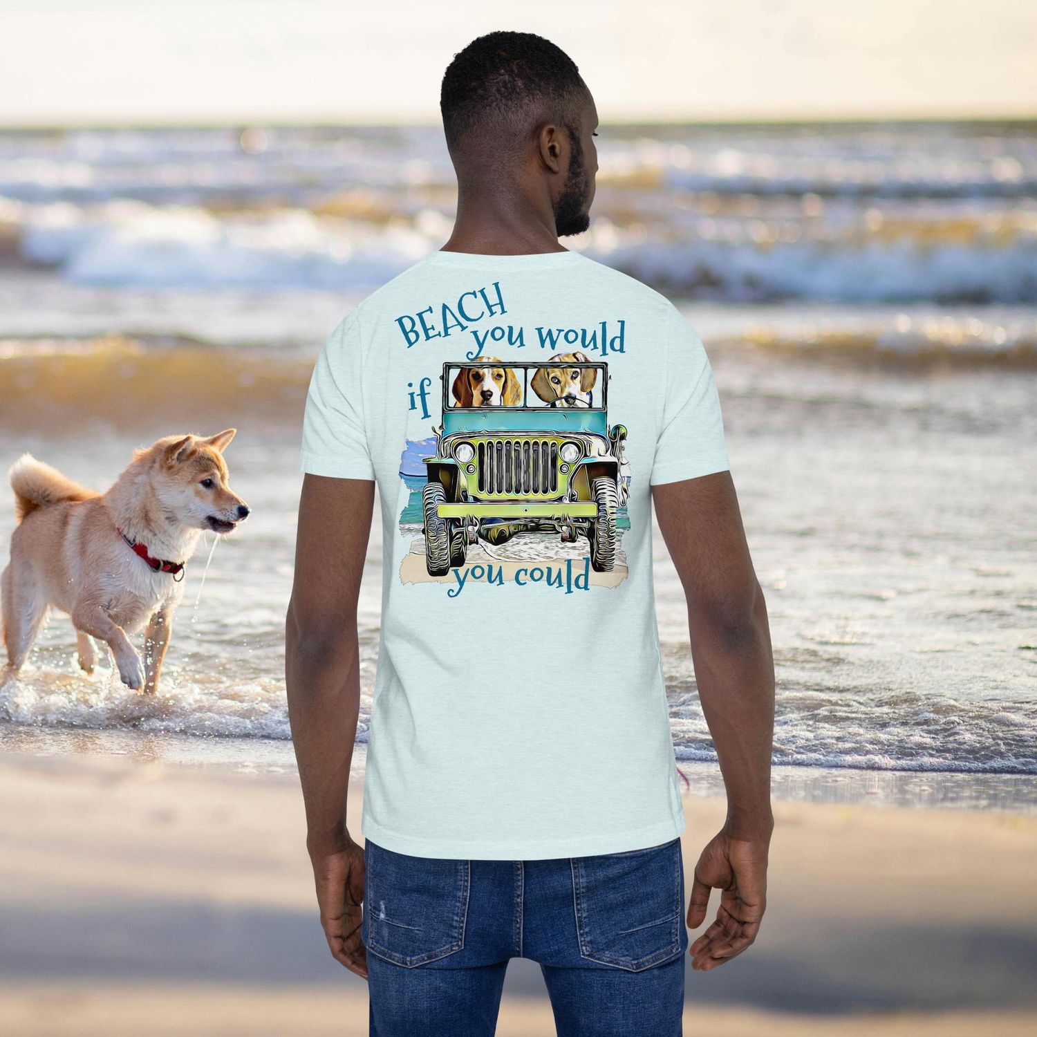 BEACH Beagles Unisex t-shirt