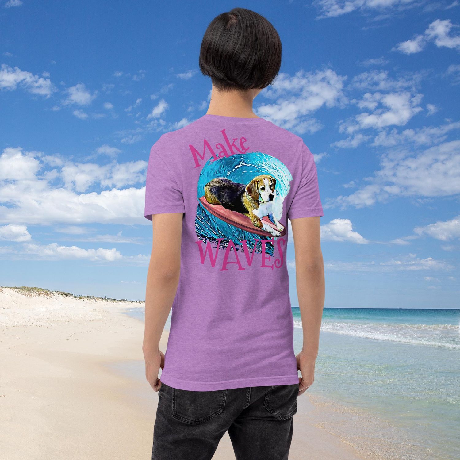 WAVES Beagle Unisex t-shirt