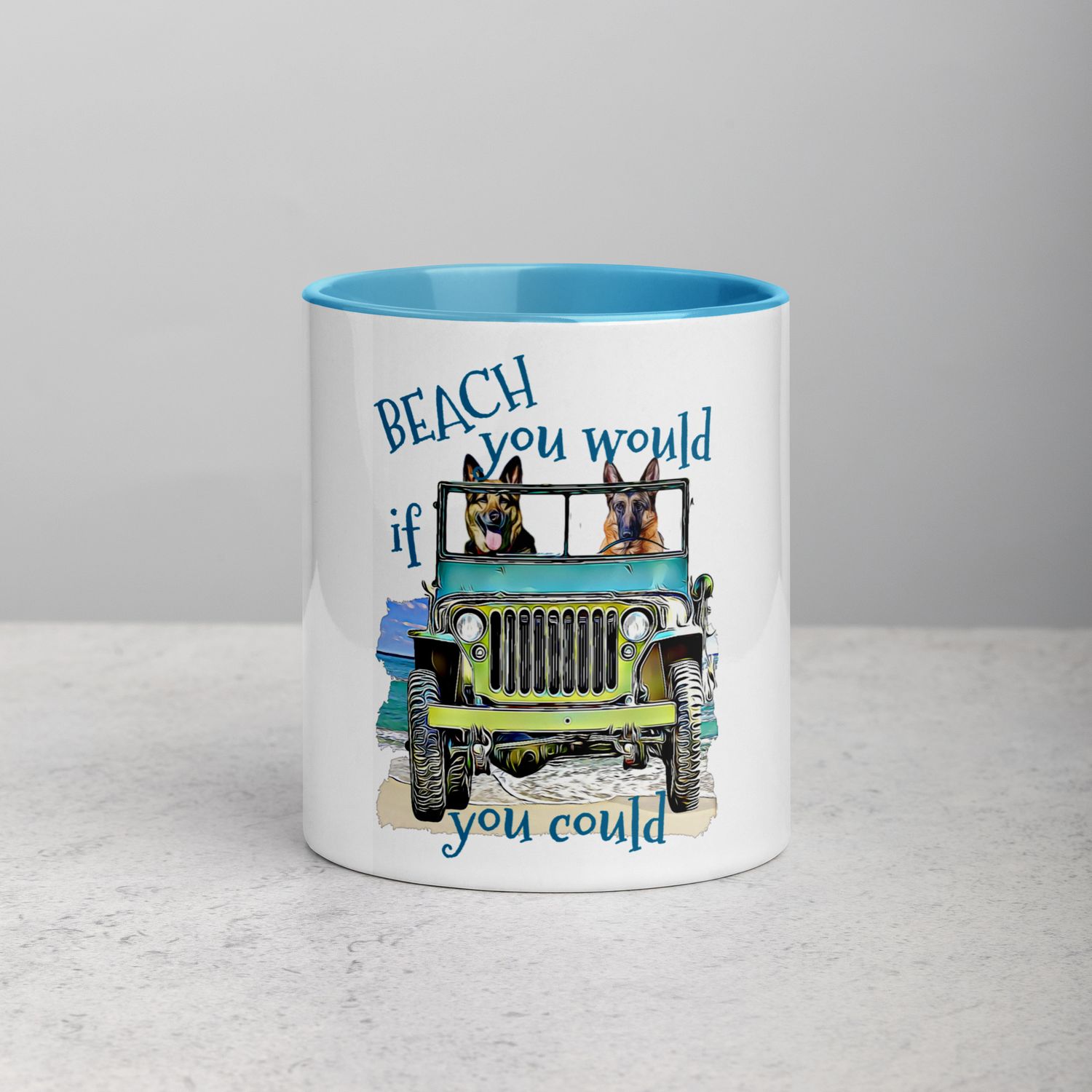 BEACH Shepherds Mug with Color Inside