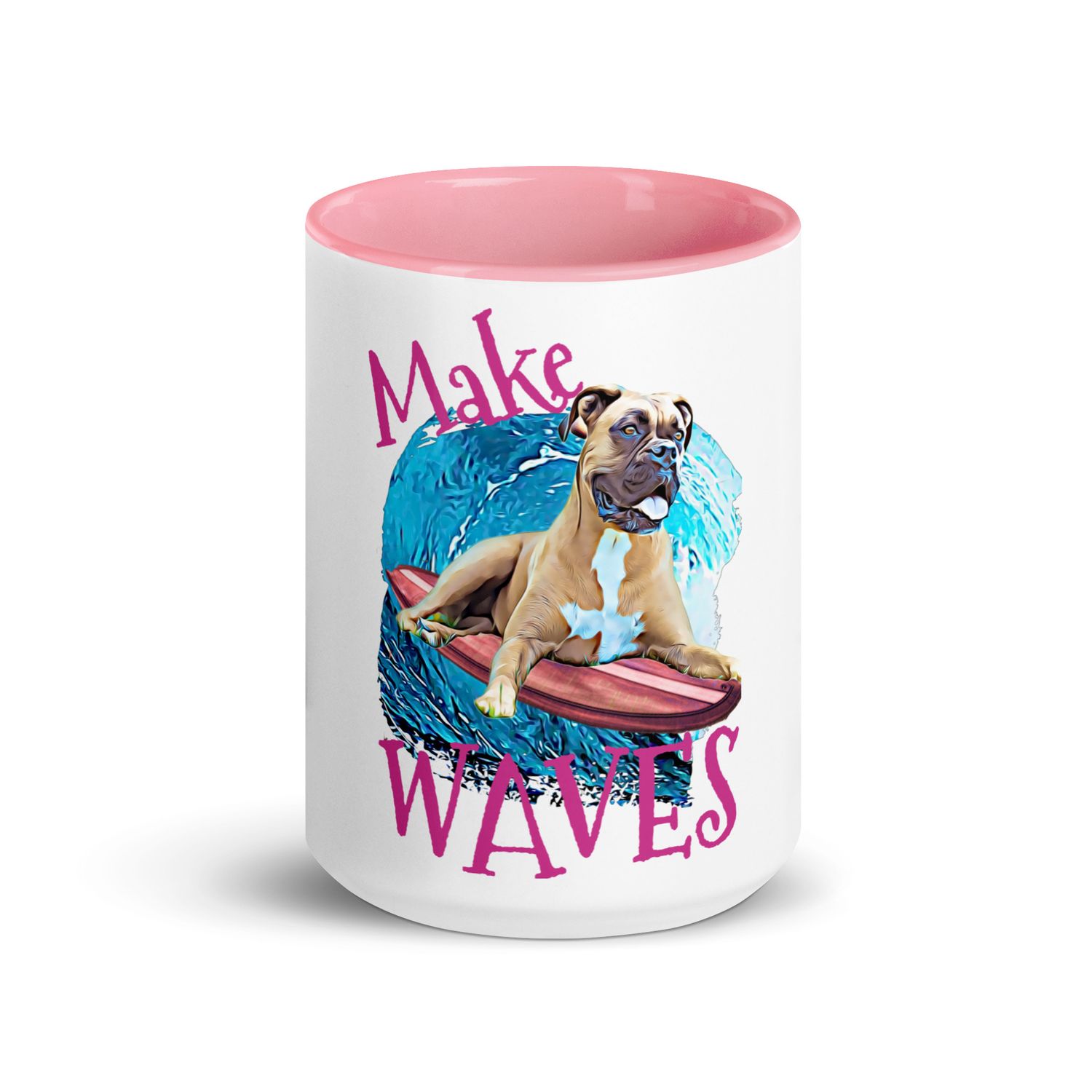 WAVES Boxer Mug with Color Inside